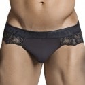 CandyMan Lace Thong - Black