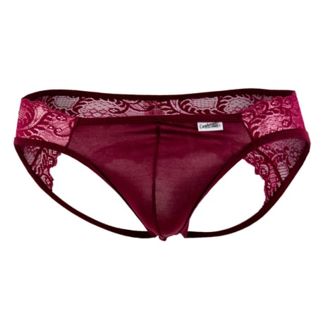 CandyMan Jock Strap Dentelle Bordeaux