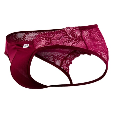 CandyMan Jock Strap Dentelle Bordeaux