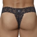 CandyMan Peek A Boo Thong - Black