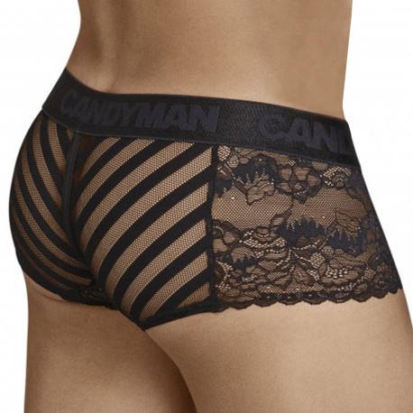 L'Homme invisible Viorne Hipster Push Up Trunks - Chocolate