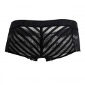 CandyMan Stripe Mesh Lace Trunks - Black