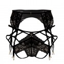 CandyMan Ensemble Jarretière - Jock Strap Dentelle Noir