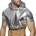 Addicted Metallic Crop Top - Silver