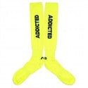 Addicted Chaussettes Hautes Neon Jaune Fluo