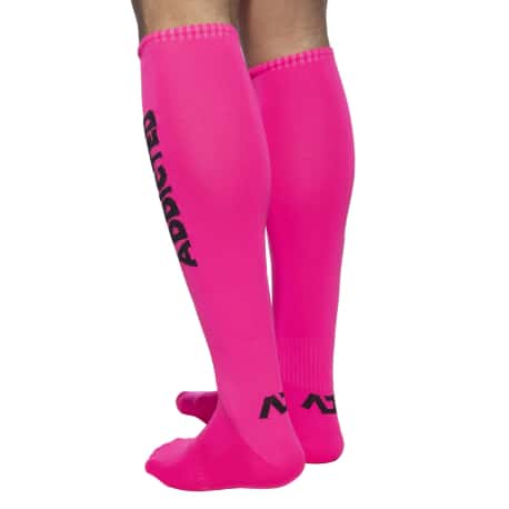 Addicted Chaussettes Hautes Neon Rose Fluo