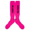 Addicted Neon Knee Socks - Neon Pink