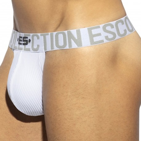ES Collection String Recycled Rib Band Blanc