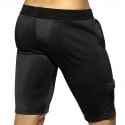 ES Collection Foam Patches Cycle Shorts - Black