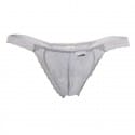 CandyMan Double Lace Thong - Grey