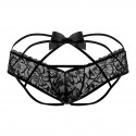 CandyMan Jock Strap Bow Noir