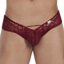 CandyMan Bow Jockstrap - Burgundy