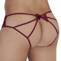 CandyMan Bow Jockstrap - Burgundy