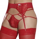 CandyMan Ensemble Jarretière - Jock Strap Dentelle Rouge