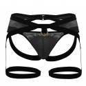 CandyMan Garter Jockstrap - Black