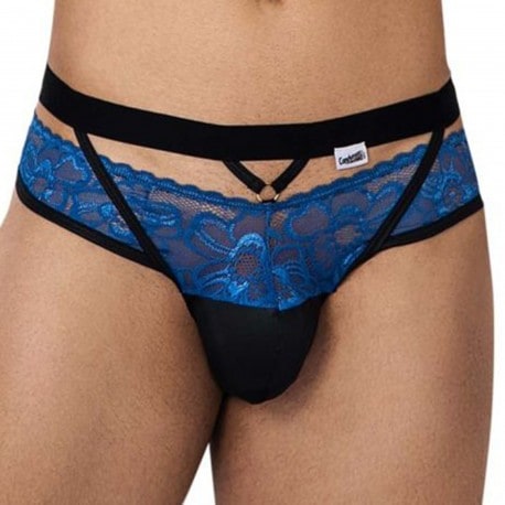 CandyMan Lace Jockstrap - Blue