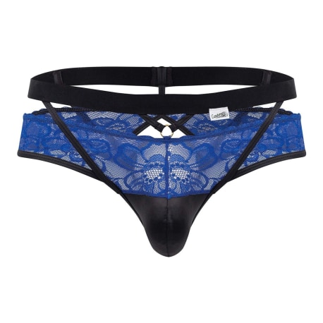 CandyMan Lace Jockstrap - Blue