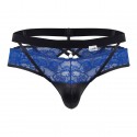 CandyMan Jock Strap Dentelle Bleu