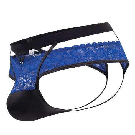 CandyMan Lace Jockstrap - Blue