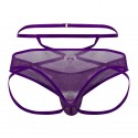 CandyMan Mesh Thong - Purple