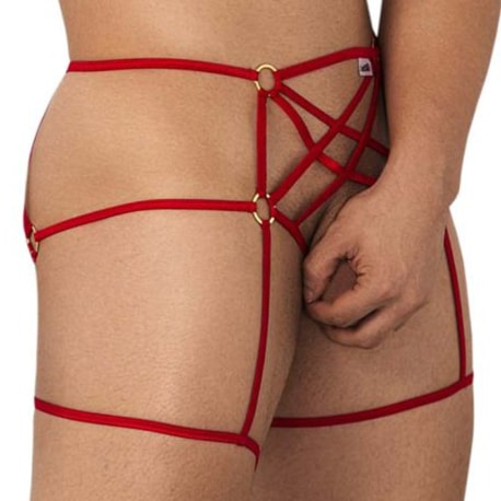 CandyMan Jock Strap Cage Rouge