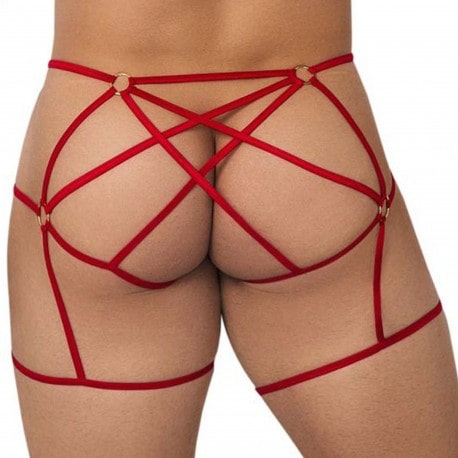 CandyMan Cage Jockstrap - Red