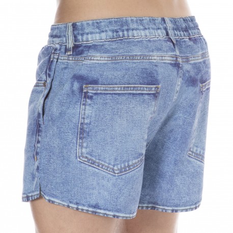 Diesel Denim Swim Shorts -Light Blue