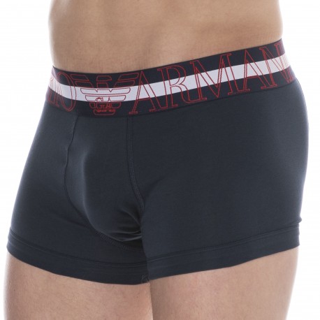 Emporio Armani Megalogo Cotton Boxer Briefs - Stone