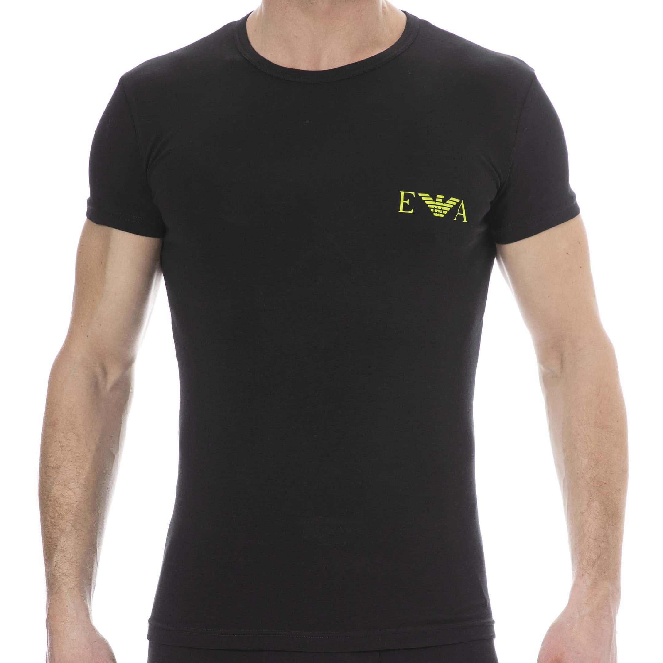 Emporio Bold Monogram T-Shirt - Black - | INDERWEAR