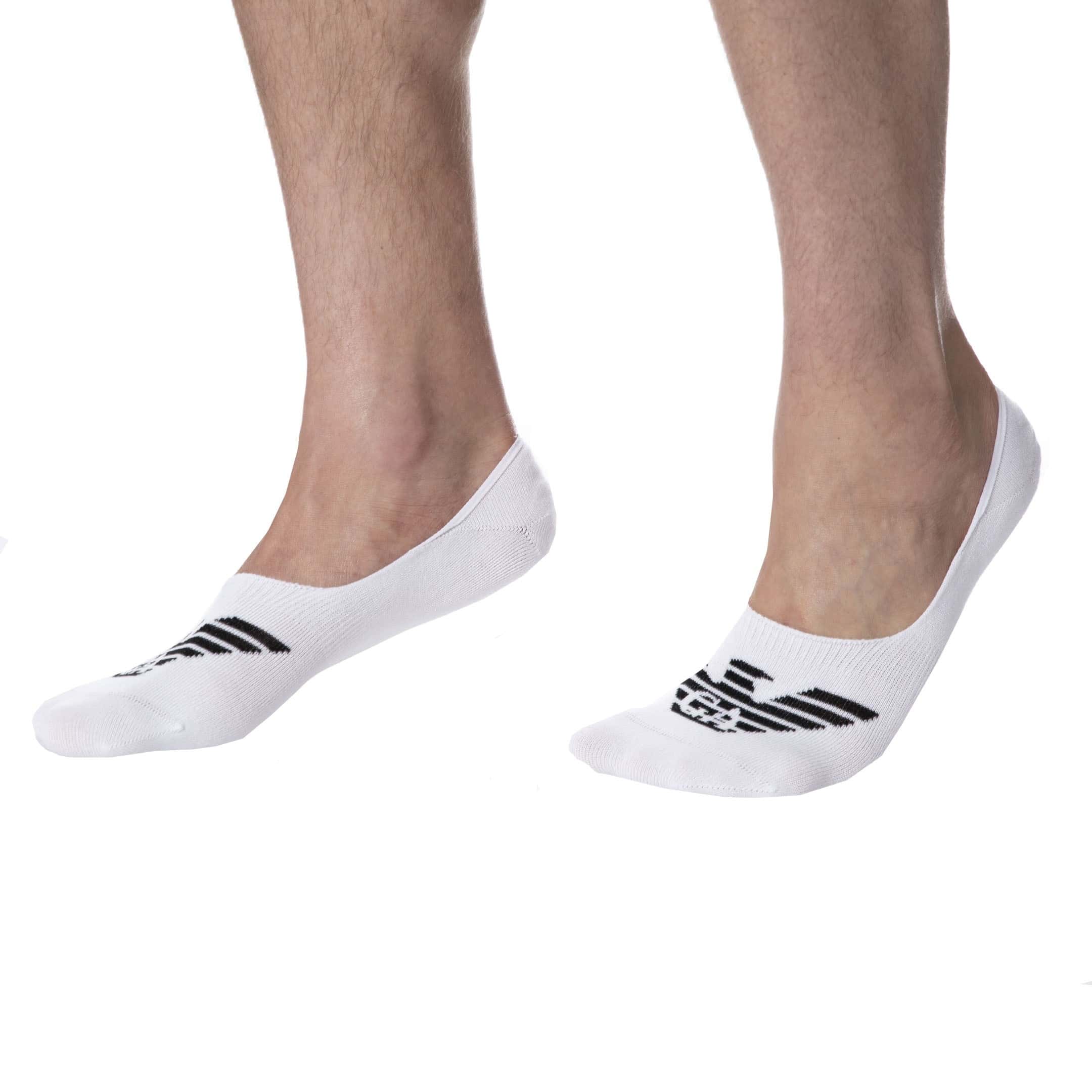 Emporio Armani 3-Pack Casual Invisible Socks - White | INDERWEAR