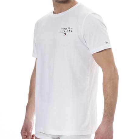 Tommy Hilfiger Embroidered Logo T-Shirt - White