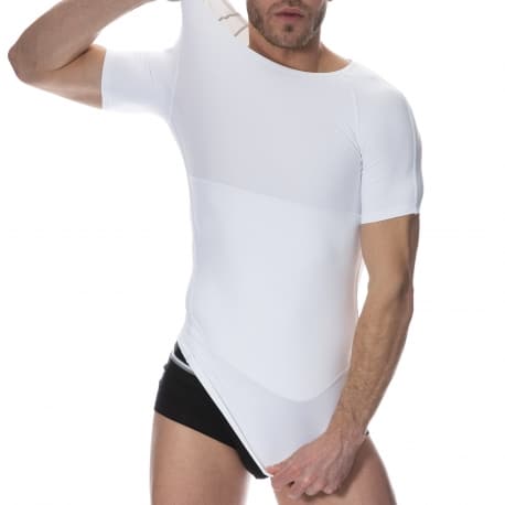 SKU T-Shirt Compression Ferme Blanc