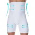 SKU High Waist Slimming Boxer Briefs - White