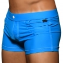 Andrew Christian Boxer de Bain Riviera Bleu Turquoise