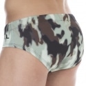 Diesel Slip de Bain Camouflage Kaki