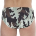 Diesel Slip de Bain Camouflage Kaki