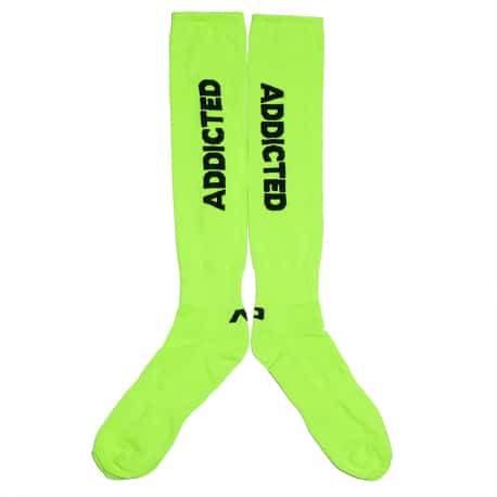 Addicted Neon Knee Socks - Neon Green