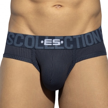 ES Collection Recycled Rib Briefs - Navy