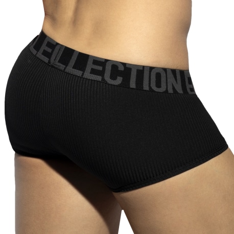 ES Collection Boxer Court Recycled Rib Noir