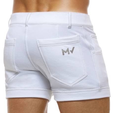 Modus Vivendi Short Jeans Blanc