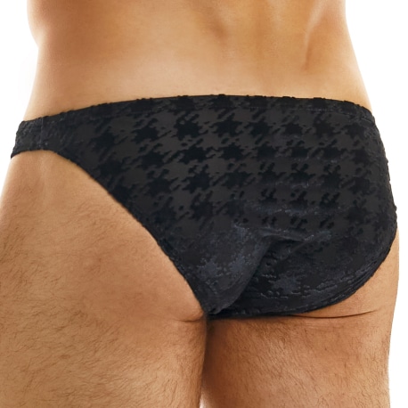 Modus Vivendi Slip Low Cut Pied de Poule Noir