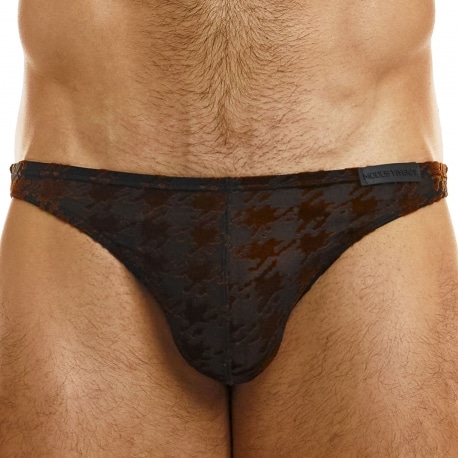 Modus Vivendi Pied de Poule Low Cut Briefs - Bronze