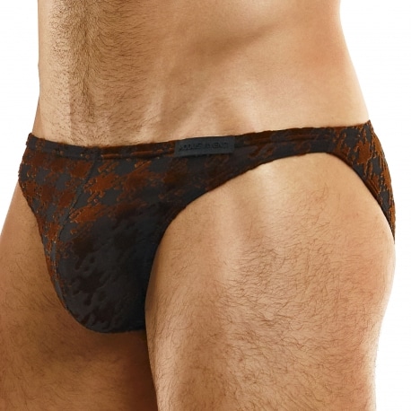 Modus Vivendi Pied de Poule Low Cut Briefs - Bronze