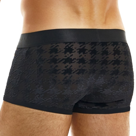 Modus Vivendi Boxer Court Pied de Poule Noir