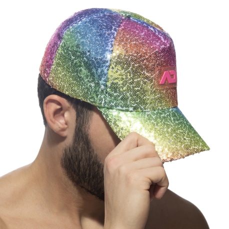 Addicted Casquette Glitter Multicolore