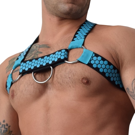 Breedwell Hex Harness - Aqua Blue