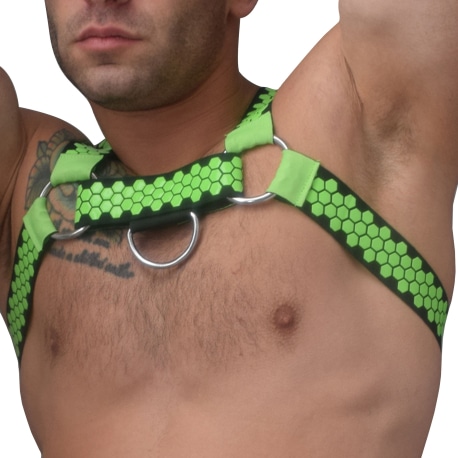 Breedwell Hex Harness - Neon Green