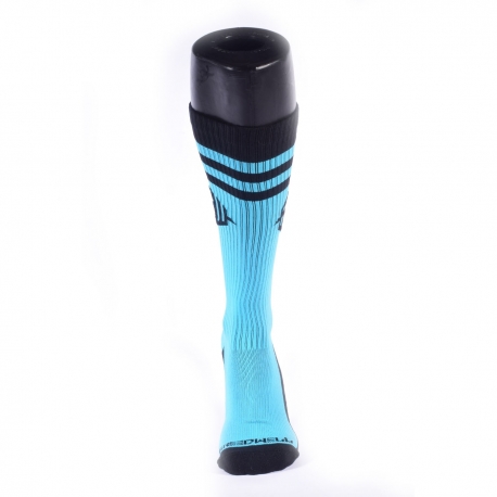 Breedwell Hex Knee Socks - Aqua Blue