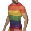 Addicted Rainbow Mesh T-Shirt