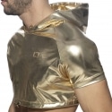 Addicted Metallic Crop Top - Gold